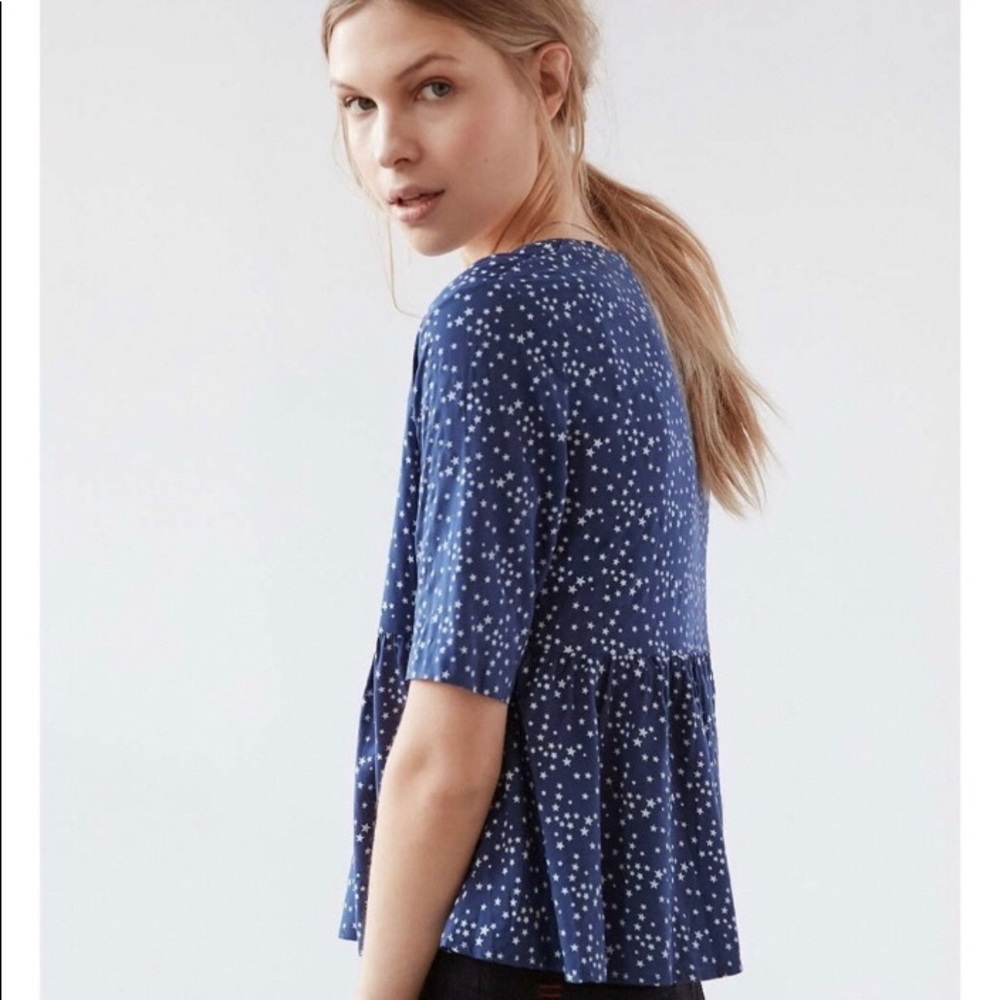 alice & uo Peplum Crop Top Size Small